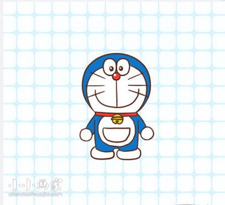 彩色的哆啦A梦简笔画画法图片步骤步骤1