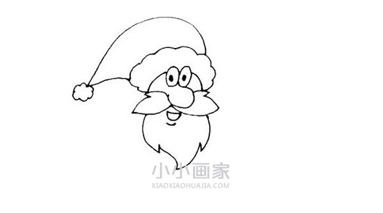圣诞节圣诞老人简笔画画法图片步骤步骤5