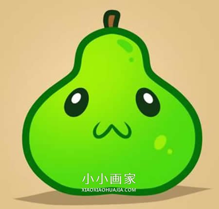 绘本故事彩色卡通梨子简笔画画法图片步骤