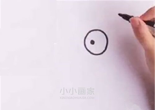 卡通热带小鱼简笔画画法图片步骤步骤2