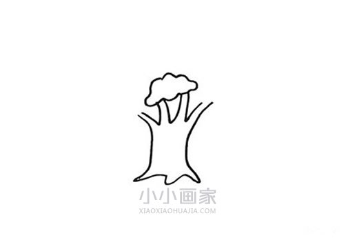 春天大树简笔画画法图片步骤步骤3