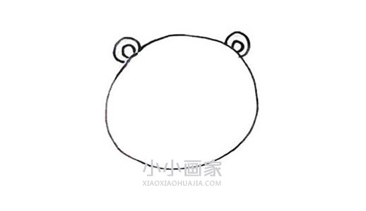 卡通小狮子简笔画画法图片步骤步骤2