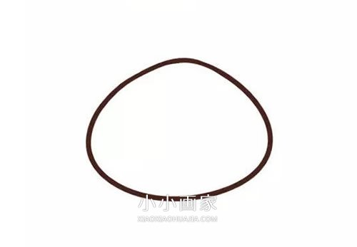 卡通小猫头鹰简笔画画法图片步骤步骤2