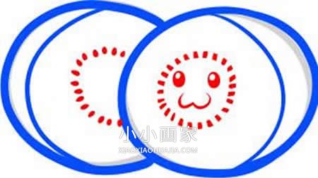 彩色卡通猕猴桃简笔画画法图片步骤步骤6