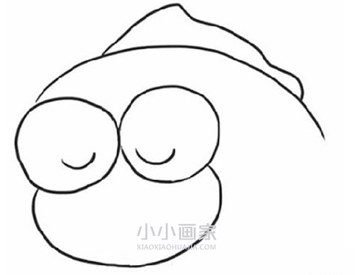 睡觉的小胖鱼简笔画画法图片步骤步骤4