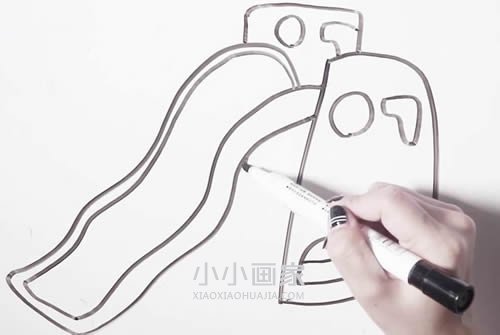 滑梯简笔画画法图片步骤步骤6