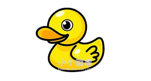 绘本故事彩色小黄鸭简笔画画法图片步骤