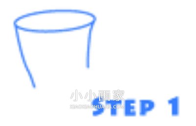 美丽莲花简笔画画法图片步骤步骤1