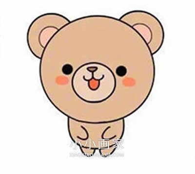 绘本故事卡通小熊简笔画画法图片步骤