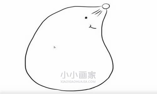 卡通小鼹鼠简笔画画法图片步骤步骤3