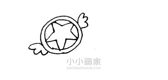 可爱魔法棒简笔画画法图片步骤步骤4