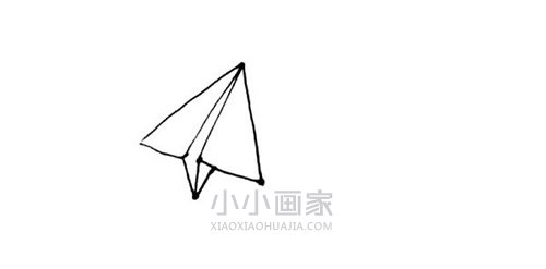 飞行的纸飞机简笔画画法图片步骤步骤5