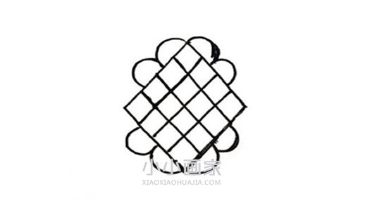 彩色中国结简笔画画法图片步骤步骤3