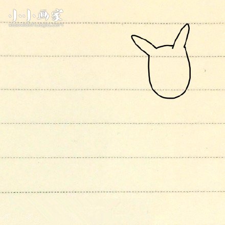 简单小毛驴简笔画画法图片步骤步骤3