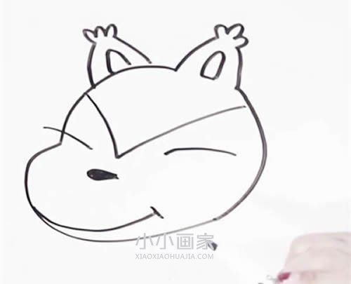 可爱松鼠宝宝简笔画画法图片步骤步骤4