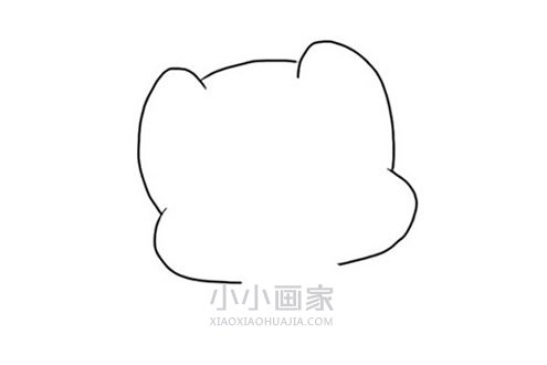 超萌恐龙宝宝简笔画画法图片步骤步骤2