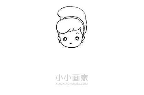 彩色灰姑娘简笔画画法图片步骤步骤3