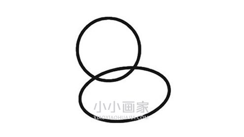 彩色小黄鸭简笔画画法图片步骤步骤2