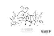 草丛中的蚂蚁简笔画画法图片步骤步骤6