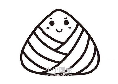 端午节粽子简笔画画法图片步骤步骤8
