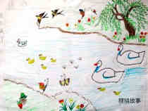 绘本故事小学生描画春天的景象儿童画图片