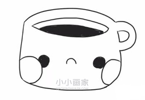 简单茶杯简笔画画法图片步骤步骤6
