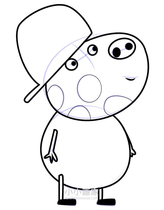 绘本故事小猪佩奇小马皮特简笔画画法图片步骤