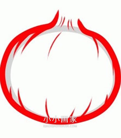 彩色洋葱简笔画画法图片步骤步骤2