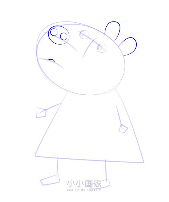 小马佩德罗简笔画画法图片步骤步骤5