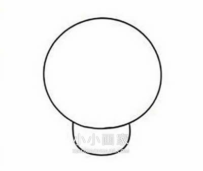 卡通小熊简笔画画法图片步骤步骤2