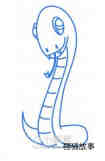 彩色的大蛇简笔画画法图片步骤步骤4