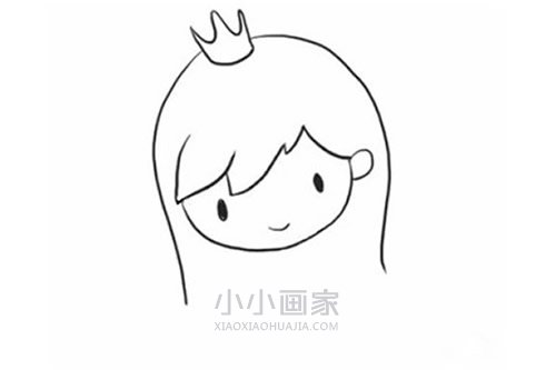 会魔法的漂亮公主简笔画画法图片步骤步骤4