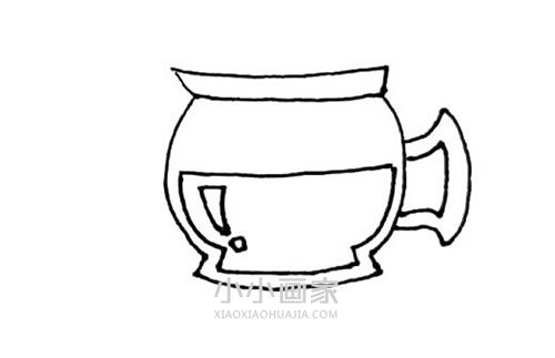 彩色茶壶简笔画画法图片步骤步骤5