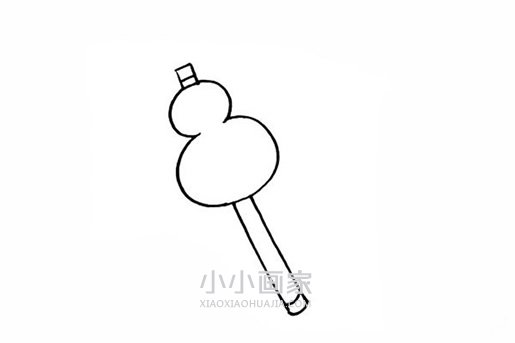 葫芦丝简笔画画法图片步骤步骤3