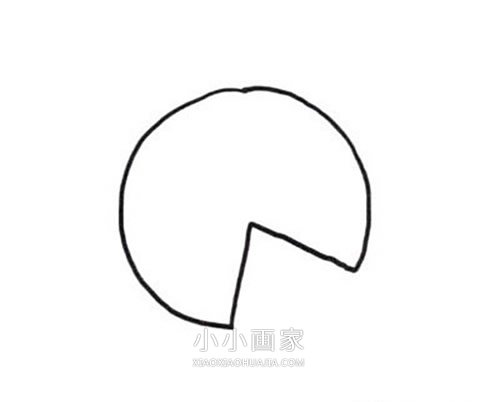 彩色披萨简笔画画法图片步骤步骤2