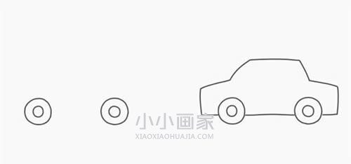 彩色警车简笔画画法图片步骤步骤2