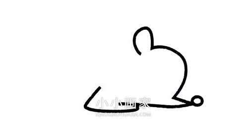 可爱小刺猬简笔画画法图片步骤步骤2