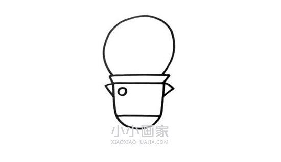 帅气宇航员简笔画画法图片步骤步骤3