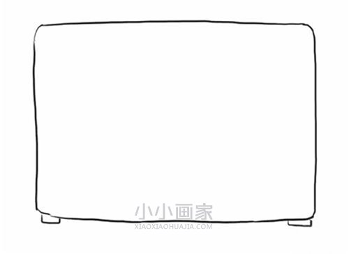 老式电视机简笔画画法图片步骤步骤3