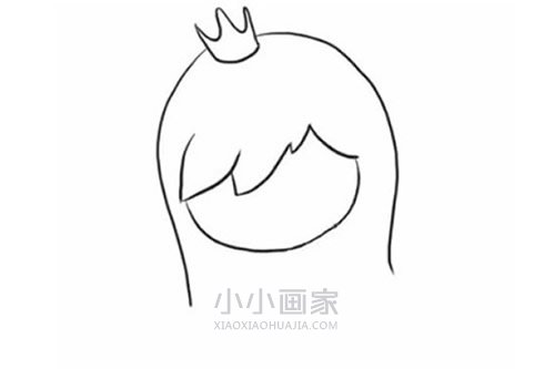 会魔法的漂亮公主简笔画画法图片步骤步骤3