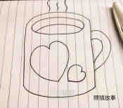 冒热气的茶杯简笔画画法图片步骤步骤1