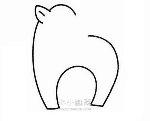 简单斑马简笔画画法图片步骤步骤2