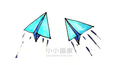 绘本故事飞行的纸飞机简笔画画法图片步骤