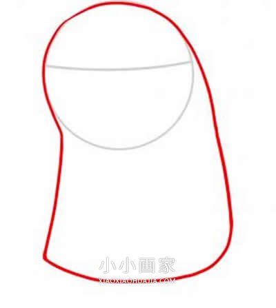 卡通企鹅简笔画画法图片步骤步骤3