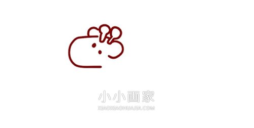 可爱卡通长颈鹿简笔画画法图片步骤步骤2