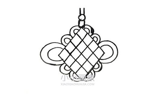 彩色中国结简笔画画法图片步骤步骤5