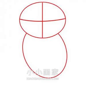 可爱猫头鹰简笔画画法图片步骤步骤2