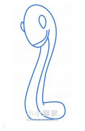 彩色的大蛇简笔画画法图片步骤步骤3