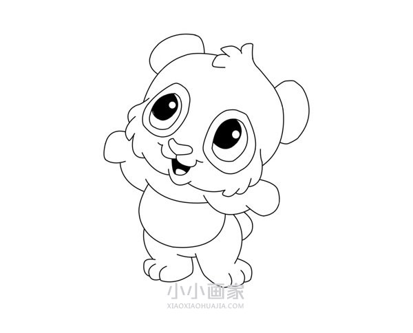 天真小熊简笔画画法图片步骤步骤5