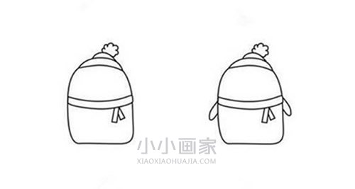 可爱卡通企鹅简笔画画法图片步骤步骤3